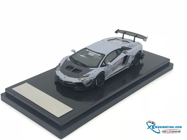 Xe Mô Hình Lamborghini Aventador 2.0 LB 1:64 JEC ( Xám )