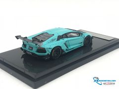 Xe Mô Hình Lamborghini Aventador 2.0 LB 1:64 JEC ( Xanh Ngọc )