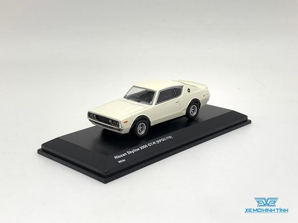 Xe Mô Hình Nissan Skyline 2000GT-R ( KPGC10 ) 1:64 Kyosho ( Trắng )