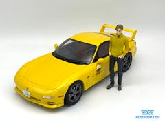 Xe Mô Hình Mazda RX-7 FD3S + Figure 1:18 Kyosho ( Vàng )