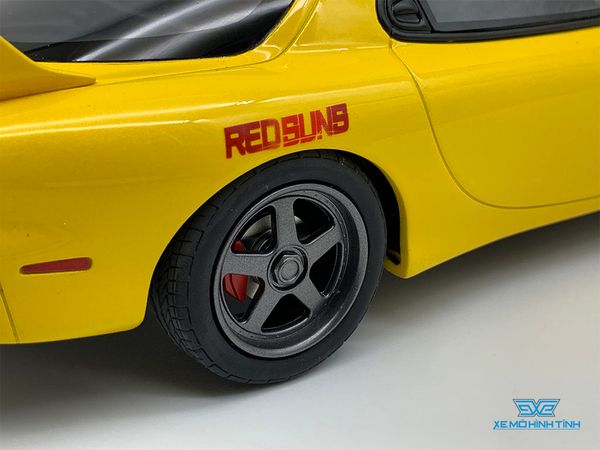 Xe Mô Hình Mazda RX-7 FD3S + Figure 1:18 Kyosho ( Vàng )