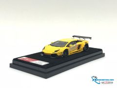 Xe Mô Hình Lamborghini Aventador LB 1:64 Limited 999 Pcs ( Vàng )