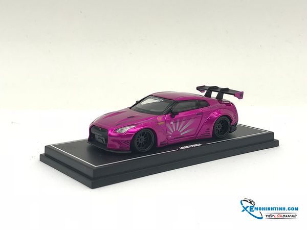 Xe Mô Hình Nissan GTR- R35 LB 1:64 Liberty Walks ( Hồng )