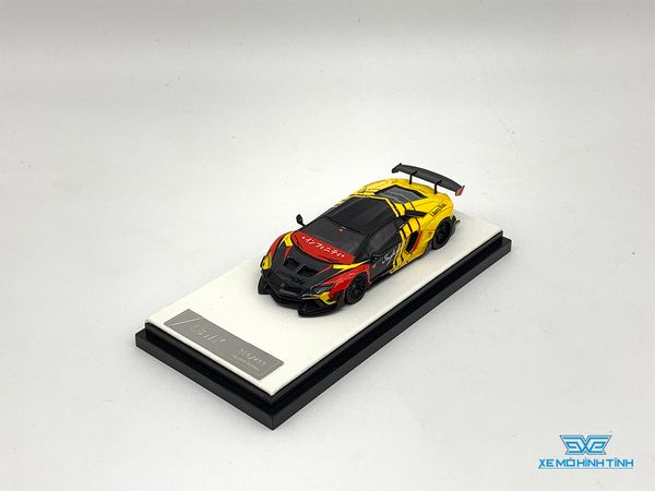 Xe Mô Hình Lamborghini Aventador 2.0 LB INFINITE Limited 499pcs Timothy Pierre và Liberty Walk LBWK 1:64 ( Vàng Infinite )