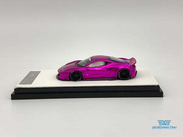 Xe Mô Hình Ferrari 458 LB Limited 499pcs Timothy Pierre và Liberty Walk 1:64 ( Hồng )