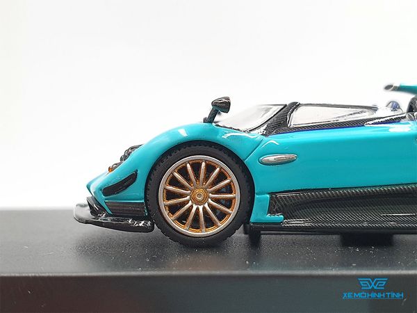 Xe Mô Hình Pagani Zonda 1:64 LCD Models ( Xanh Ngọc )