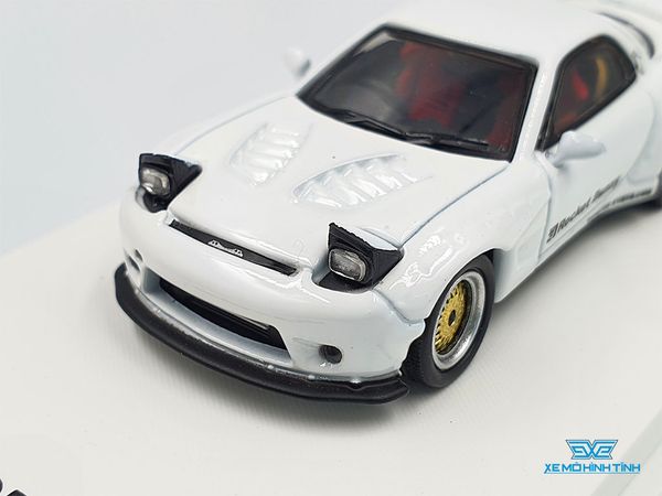 Xe Mô Hình Mazda RX-7 1:64 Time Micro ( Trắng )