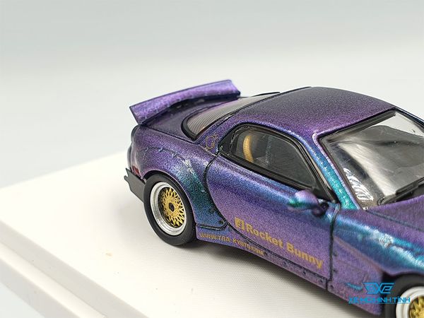 Xe Mô Hình Mazda RX-7 1:64 Time Micro ( Tím Biến Màu )