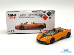 Xe Mô Hình Pagani Huayra Roadster Arancio Saint Tropez LHD 1:64 MiniGT ( Cam )