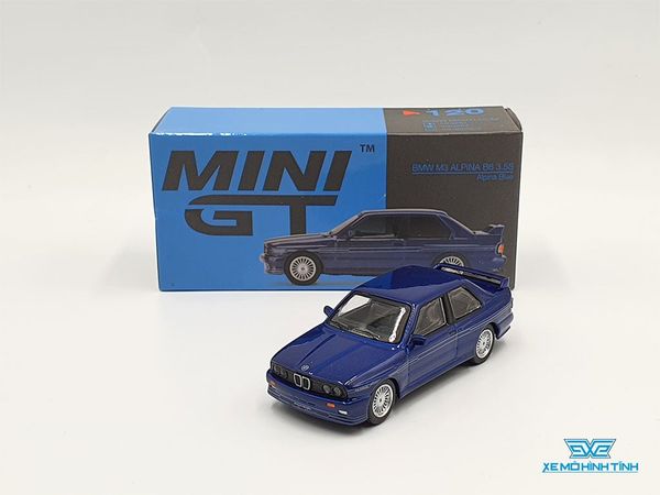 Xe Mô Hình BMW M3 (E30) Alpina B6 3.5S LHD 1:64 MiniGT ( Xanh Đậm )