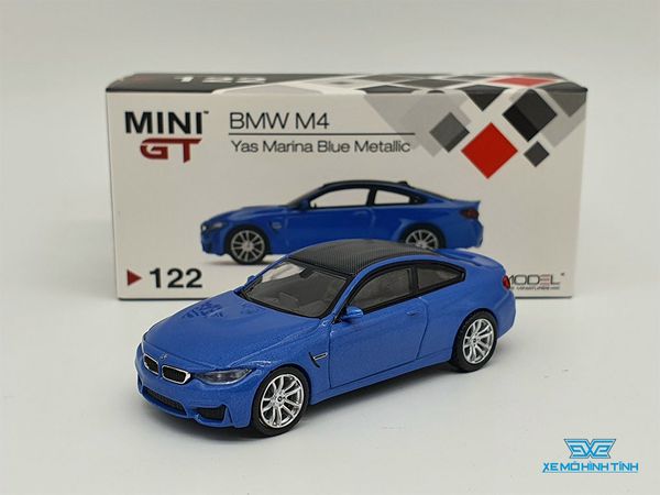 Xe Mô Hình BMW M4 (F82) Yas Marina 1:64 MiniGT ( Xanh Dương )