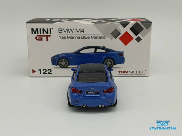 Xe Mô Hình BMW M4 (F82) Yas Marina 1:64 MiniGT ( Xanh Dương )