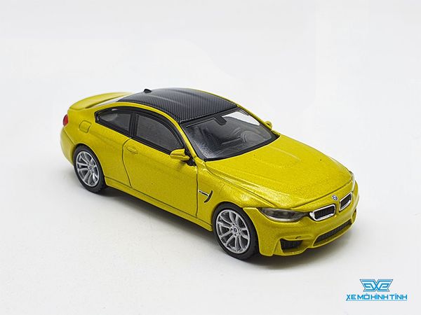 Xe Mô Hình BMW M4 (F82) Austin Yellow Metalic LHD 1:64 Mini GT (Vàng)