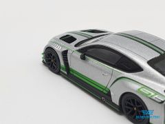 Xe Mô Hình Bentley Continental GT3 2018 Presentation Car RHD 1:64 MiniGT ( Bạc Viền Xanh)