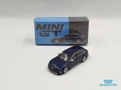 Xe Mô Hình Audi RS 6 Avant Navarra Blue Metallic LHD 1:64 Mini GT ( Xanh )