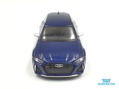 Xe Mô Hình Audi RS 6 Avant Navarra Blue Metallic LHD 1:64 Mini GT ( Xanh )