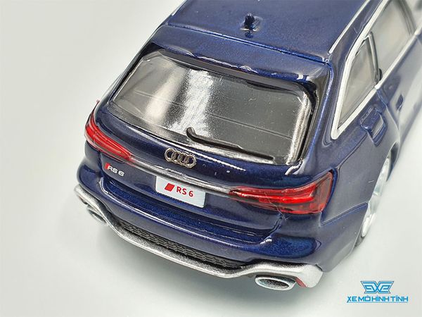 Xe Mô Hình Audi RS 6 Avant Navarra Blue Metallic LHD 1:64 Mini GT ( Xanh )