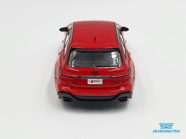 Xe Mô Hình Audi RS 6 Avant Carbon Black Tango Red LHD 1:64 Mini GT ( Đỏ )