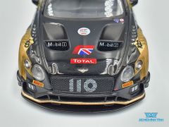 Xe Mô Hình Bentley Continental GT3 #110 M-Sport Team Bentley 2019 Total 24 Hours of Spa RHD 1:64 Mini GT ( Đen Vàng )