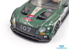 Xe Mô Hình Bentley Continental GT3 #107 M-Sport Team Bentley 2019 Total 24 Hours of Spa RHD 1:64 Mini GT ( Xanh Rêu )