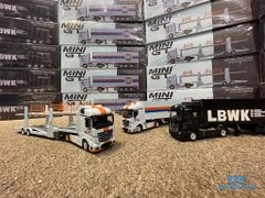 Xe Mô Hình Mercedes-Benz Actros W/ Car Carrie Trailer 