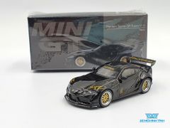 Xe Mô Hình Pandem Toyota GR Supra V1.0 Black LHD 1:64 Mini GT (Đen)