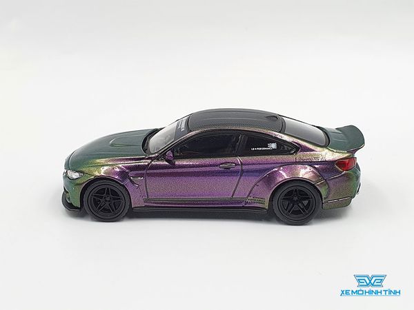 Xe Mô Hình LB*WORKS BMW M4 Purple Green Metallic LHD 1:64 MiniGT (Tím Biến Màu)