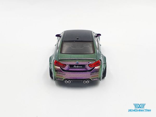 Xe Mô Hình LB*WORKS BMW M4 Purple Green Metallic LHD 1:64 MiniGT (Tím Biến Màu)