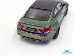Xe Mô Hình LB*WORKS BMW M4 Purple Green Metallic LHD 1:64 MiniGT (Tím Biến Màu)