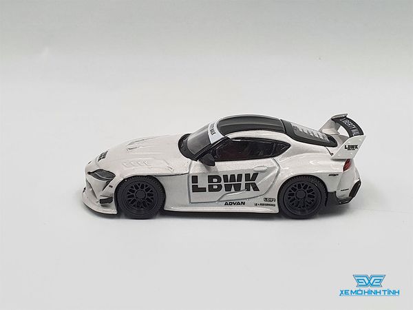 Xe Mô Hình LBWK Toyota GR Supra 1:64 MiniGT ( Trắng )