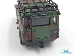 Xe Mô Hình Land Rover Defender 110 Military Canouflage 1:64 Mini GT (Xanh Quân Đội)