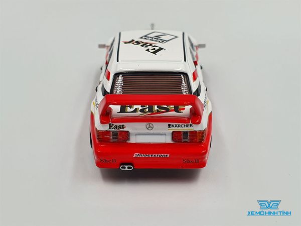 Xe Mô Hình Mercedes-Benz 190E 2.5-16 Evolution II #7 1991 Deutsche Tourenwagen Meisterschaft AMG-Mercedes 1:64 MiniGT (Trắng)