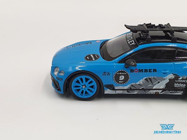 Xe Mô Hình Bentley Continental GT 2020 GP Ice Race 1:64 MiniGT ( Xanh )