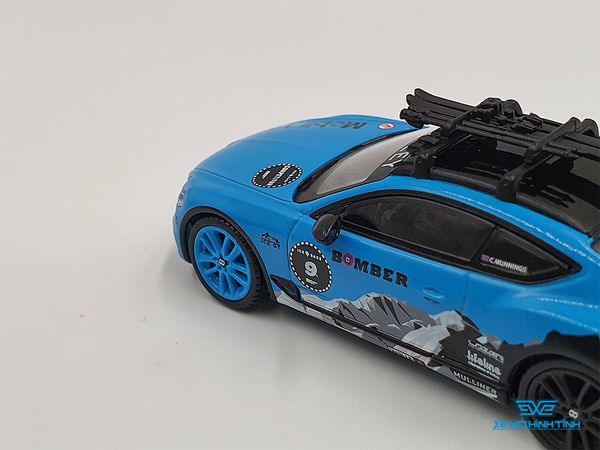 Xe Mô Hình Bentley Continental GT 2020 GP Ice Race 1:64 MiniGT ( Xanh )