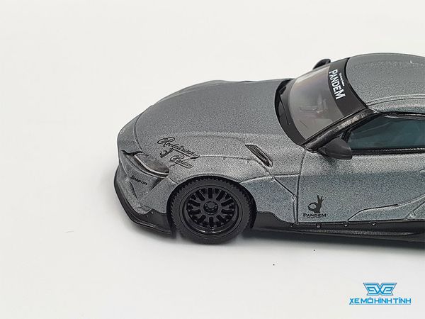 Xe Mô Hình Pandem Toyota GR Supra V1.0 1:64 MiniGT ( Xám Nhám )