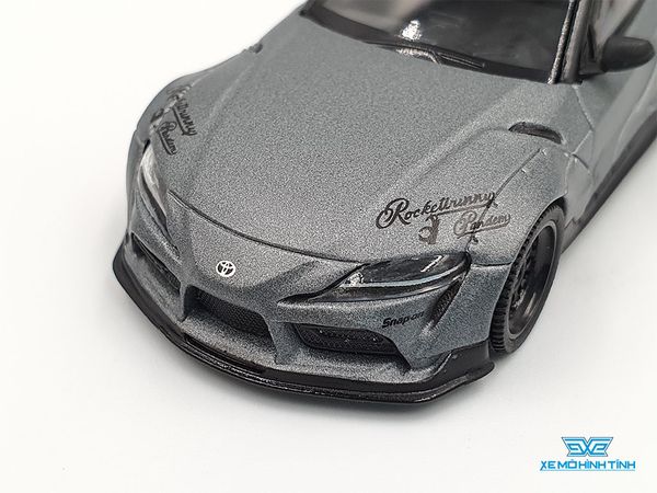 Xe Mô Hình Pandem Toyota GR Supra V1.0 1:64 MiniGT ( Xám Nhám )