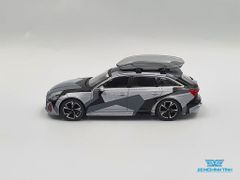 Xe Mô Hình Audi RS 6 Avant 1:64 MiniGT ( Bạc + Roof box )