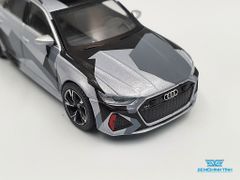 Xe Mô Hình Audi RS 6 Avant 1:64 MiniGT ( Bạc + Roof box )