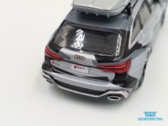 Xe Mô Hình Audi RS 6 Avant 1:64 MiniGT ( Bạc + Roof box )