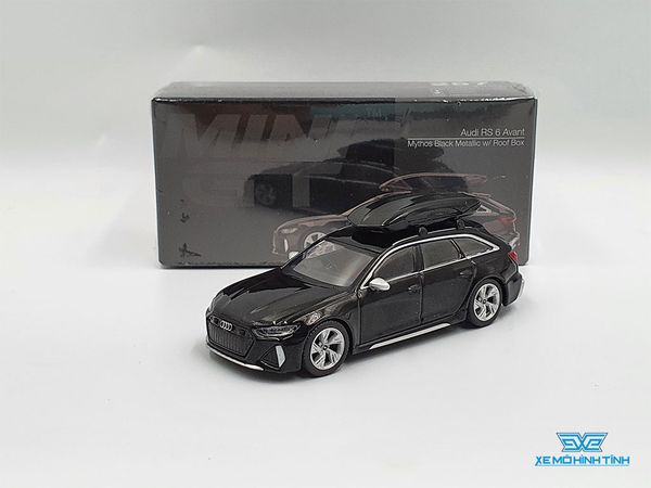 Xe Mô Hình Audi RS6 Avant 1:64 MiniGT ( Đen )