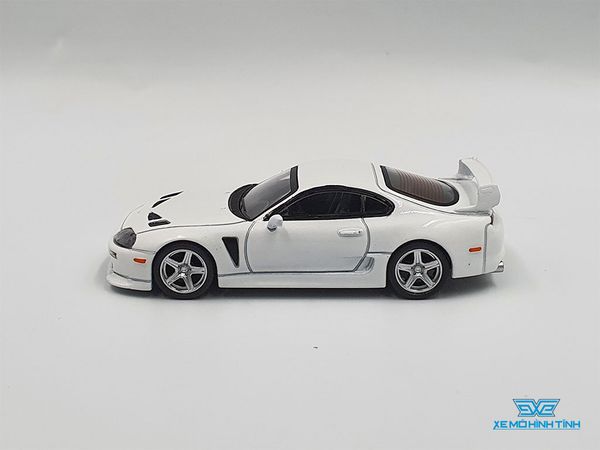 Xe Mô Hình Toyota TRD 3000GT Supra 1:64 MiniGT ( Trắng )