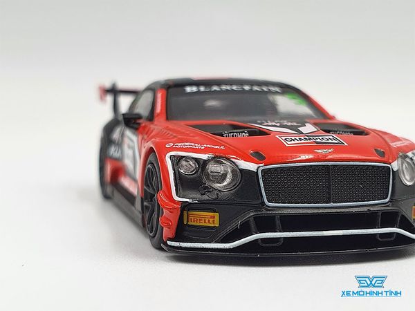 Xe Mô Hình Bentley Continental GT3 #5 CHAMPION 2018 Blancpain GT Asia RHD 1:64 MiniGT (Đỏ)