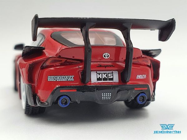 Xe Mô Hình HKS Toyota GR Supra Renaissance Red LHD 1:64 MiniGT (Đỏ)
