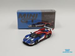 Xe Mô Hình Ford GT LMGTE PRO #86 2016 24Hrs of Le Mans Class Winner Ford Chip Ganassi Team USA 1:64 MiniGT ( Xanh )