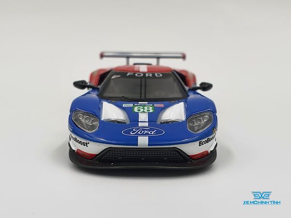 Xe Mô Hình Ford GT LMGTE PRO #86 2016 24Hrs of Le Mans Class Winner Ford Chip Ganassi Team USA 1:64 MiniGT ( Xanh )
