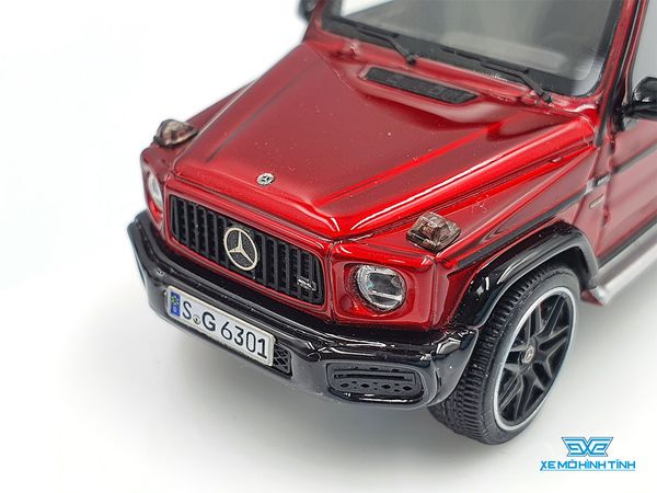 Xe Mô Hình Mercedes-AMG G63 2019 1:64 Motor Helix ( Đỏ Mui Đen )