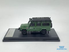 Xe Mô Hình Land Rover Defender 110 1:64 Master ( Xanh Quân Đội - Bóng )