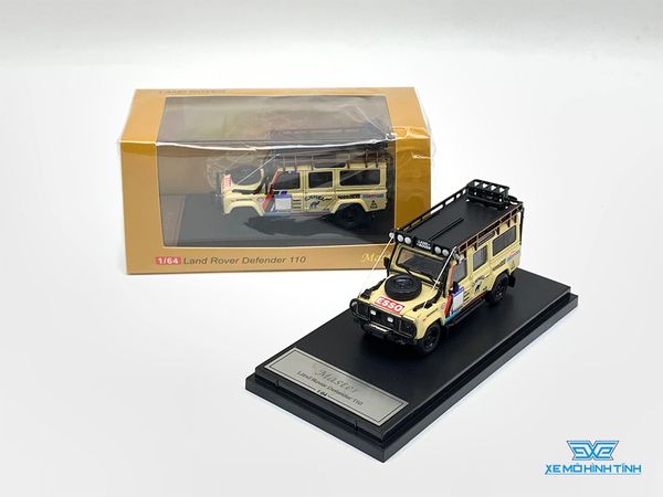 Xe Mô Hình Land Rover Defender 110 1:64 Master ( Kem )