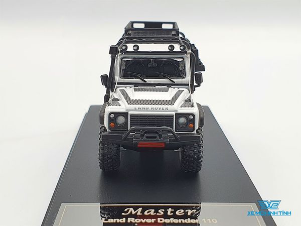 Xe Mô Hình Land Rover Defender 110 1:64 Master ( Trắng )