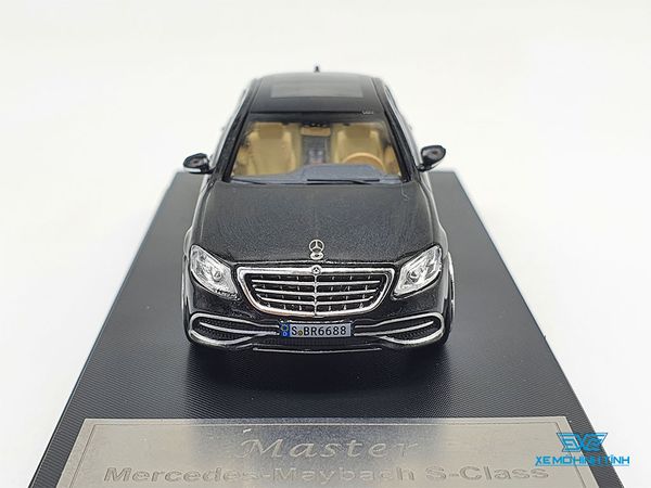 Xe Mô Hình Mercedes-Maybach S680 1:64 Master (Đen)